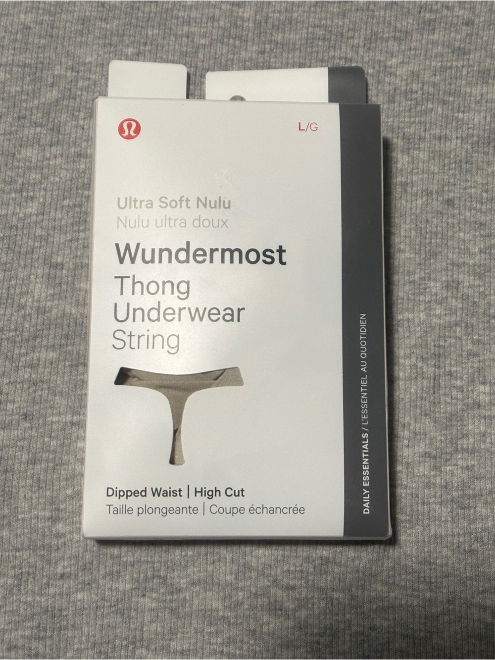 NWT lululemon athletica Wundermost Ultra Soft Nulu Thong Size Large (RVSN)